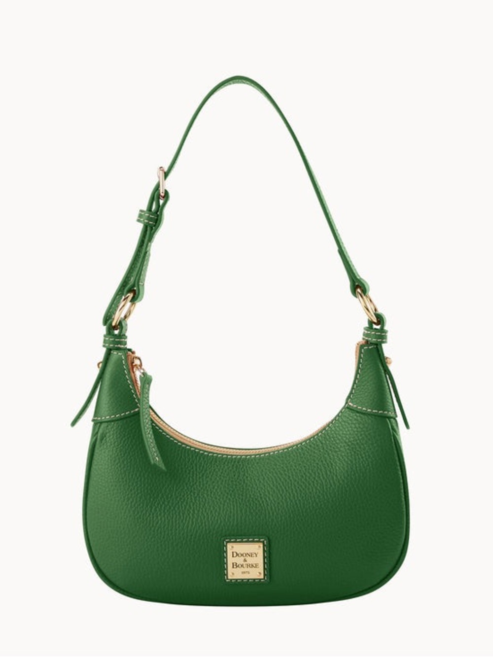 Dooney & Bourke Lucca Pebbled Leather Hobo Baguette Shoulder Bag